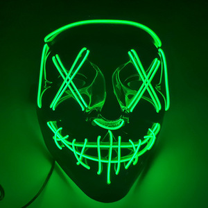Máscara <span class=keywords><strong>de</strong></span> Madera Pintada <span class=keywords><strong>de</strong></span> V-For-Vengeance con Luz Fría Brillante para Halloween, Hecha a Mano, para Uso en Interiores/Exteriores, Venta al por Mayor - Product Image 3