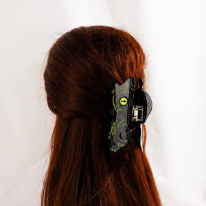 CANYUAN 11cm negro de gran tamaño de acetato pinza para el pelo personalizado pulpo Animal patrón y letra pinza para el pelo - Product Image 6