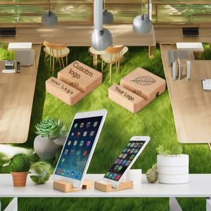 Hot Selling Eco-Friendly Carved Bamboo Phone and <b>Tablet</b> Stand Desktop <b>Holder</b> From Bamboo Crafts - Product Image 5