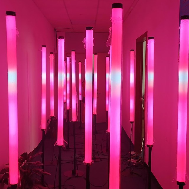 LCL Standing Stage RGB Led Pixel Tube Light DMX Color Changing Led Flexible Lights