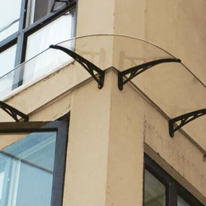 Kim loại cửa vườn Nguồn cung cấp Polycarbonate tán PC rắn tấm cửa sổ tán cửa mái hiên ngoài trời - Product Image 6