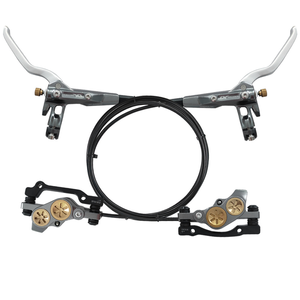 Juego <span class=keywords><strong>de</strong></span> Frenos <span class=keywords><strong>de</strong></span> <span class=keywords><strong>Disco</strong></span> Hidráulicos para Bicicleta AFTFA MTB Downhill Universal <span class=keywords><strong>de</strong></span> 4 Pistones - Product Image 5