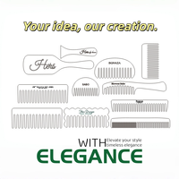 Peigne démêlant antistatique épaissi à motif écaille de tortue en acétate de cellulose à dents larges Ume Wholesale sur mesure