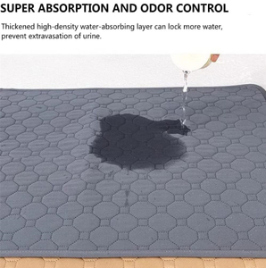 Tapis de <span class=keywords><strong>cage</strong></span> lavable pour cochon d'Inde-Literie imperméable et antidérapante pour petits animaux pour lapins/hamsters - Product Image 6