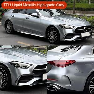 Film de protection de peinture (PPF) en TPU métallisé liquide gris de haute qualité FYL, auto-réparant, 7,5 mil, film TPU coloré auto-réparant - Product Image 2