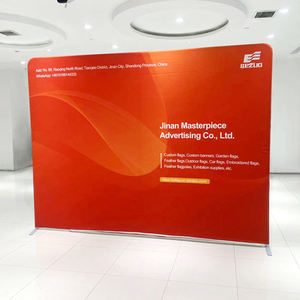 Neues Werbe display Elastische Stoff halterung aus Aluminium legierung für eine schnelle Ausstellung Benutzer definiertes Banner-Präsentation regal - Product Image 1