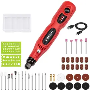 Conjunto de ferramenta rotativa com cordles, kit para moedor de canetas diy com bateria de íon-lítio, 3.6v