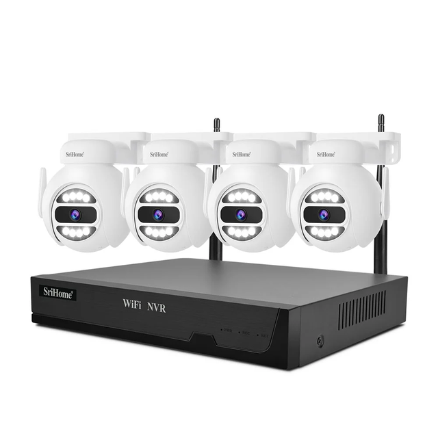 CCTV Home Security Camera WiFi NVR CCTV Outdoor and Indoor Waterproof Smart Security Camera System with Night Vision