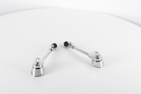 Vente en gros Accessoire de jambe de support de batterie antirouille réglable personnalisé Fer de jambe de batterie en métal argenté pour grosse caisse