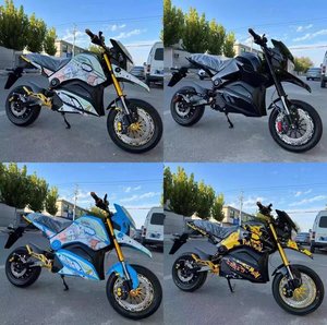 Nouvelle moto électrique 72V DLS1200D-X, style sportif rétro, haute puissance, haute vitesse, véhicule modifié à batterie - Product Image 4
