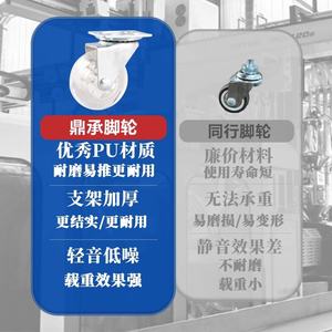 Grenzüberschreitend Angepasste 1,5 2 3 Zoll Rollen PU Polyurethan Nylon <span class=keywords><strong>PP</strong></span> TPR Transparente Kristallräder Kinderwagen-Bremse - Product Image 3