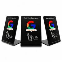 Support de table NFC personnalisé avec code QR pour les avis clients et la promotion de votre entreprise