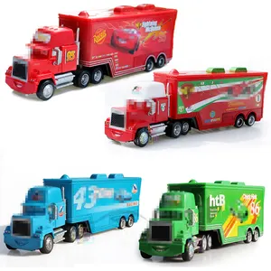 Mobil mainan Diecast, mainan Diecast Model kendaraan mainan, truk kontainer mainan anak laki-laki