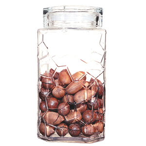 Approvisionnement en usine en gros Cube d'<span class=keywords><strong>eau</strong></span> bocal de stockage en verre coloré scellé couvercle à vis Mason bidon <span class=keywords><strong>prix</strong></span> bon marché pour les Condiments - Product Image 2