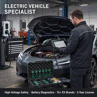 UDIAG EV-950 Solución de Diagnóstico para Vehículos Eléctricos, 18 Conectores, 74+ Marcas de Vehículos Eléctricos, Kit de Escáner para Sistema de Carga de Baterías BMS de Tesla y BYD