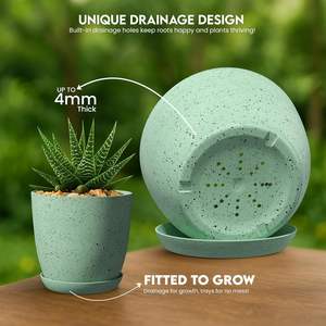 DIYOMR - Maceta Ecológica con Forma de Animalitos, Mini Maceta de Cerámica con Forma de Animal de Dibujos Animados para Plantas Suculentas, para Jardinería Interior y Decoración del Hogar - Product Image 3