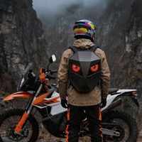 Sac à dos LED avec Yeux GTX B LOY, pour Moto, Double Écran Numérique Contrôle APP, Sac Intelligent Coupe Diamant