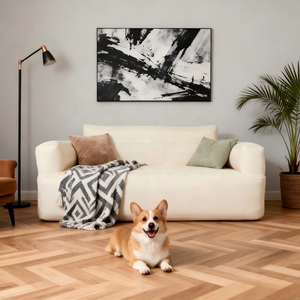 أريكة قابلة للنفخ بمقعدين مخصصة مع غطاء من القماش قابلة للنفخ بمضخة مدمجة للهواء في الهواء الطلق - Product Image 2