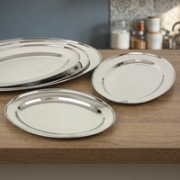 Mayur Exports Plateau de service en acier inoxydable fait à la main Design rectangulaire unique Plateau en métal Utilisation de la cuisine à domicile Rangement élégant