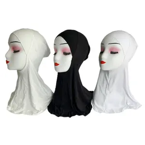 Suave musulmán cubierta completa Ninja interior mujeres Hijab Bonnet Cap islámico Underscarf cuello cabeza capó sombrero islámico cabeza desgaste cuello cubierta