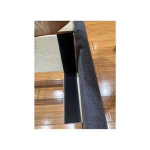 Marco de cama de metal para dormitorio de diseño moderno con cabecero de madera maciza de teca y listones de roble en marco de metal para muebles para el hogar - Product Image 4