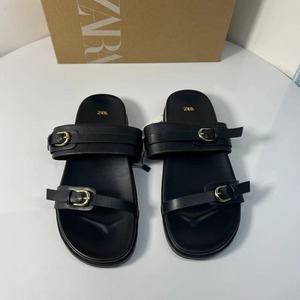 ZA2024 moda estiva <span class=keywords><strong>da</strong></span> <span class=keywords><strong>donna</strong></span> per pantofole eleganti sandali piatti con cinturini per abiti <span class=keywords><strong>da</strong></span> spiaggia <span class=keywords><strong>da</strong></span> <span class=keywords><strong>casa</strong></span> <span class=keywords><strong>scarpe</strong></span> <span class=keywords><strong>da</strong></span> spiaggia - Product Image 3