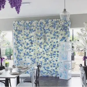 SPR ücretsiz kargo 30 adet/takım ombre düğün yapay gül çiçek duvar backdrop fabrika satış