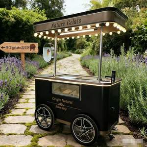 <strong>Hot</strong> Sale Automatic Vending 4-<strong>Wheel</strong> Metal Mobile Push Cart for <strong>Party</strong> Weddings Festivals <strong>Birthday</strong> <strong>Parties</strong> Ice Cream &amp; Candy - Product Image 3