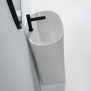 Nuovo design piedistallo <span class=keywords><strong>lavabo</strong></span> <span class=keywords><strong>lavabo</strong></span> <span class=keywords><strong>lavabo</strong></span> <span class=keywords><strong>lavabo</strong></span> <span class=keywords><strong>bagno</strong></span> in ceramica lavelli con piedistallo - Product Image 5
