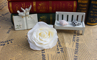 SPR Nouveauté 100 pièces/lot 8 cm en vrac, roses artificielles en mousse de soie modernes et simples, tête de fleurs pour décoration de mariage, bouquet