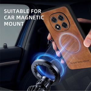 Funda de teléfono de cuero con carga inalámbrica magnética para Xiaomi Redmi <span class=keywords><strong>Note</strong></span> 14 13 Pro + 11SE / 12 <span class=keywords><strong>11</strong></span> 10 Pro / Poco M6 Pro, funda de parachoques suave - Product Image 4