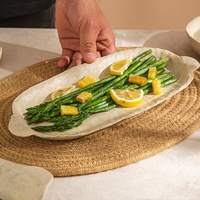 Assiette de style japonais en céramique fabriquée à la main Vaisselle de fête non toxique Bol de riz au design de poisson rustique vintage