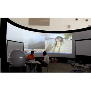 HD/3D 180 Degree Projection Screen/Curved Projection Screens for Simulation,Gaming