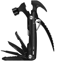 Marteau de vie d'urgence multifonctionnel en acier inoxydable de vente chaude outil de camping en plein air de voiture durable marteau de machiniste OEM