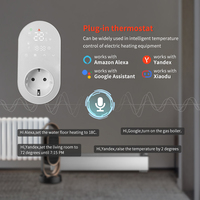 Elektrikli ısıtıcı radyatör akıllı Wifi programlanabilir LED Plug-In termostat