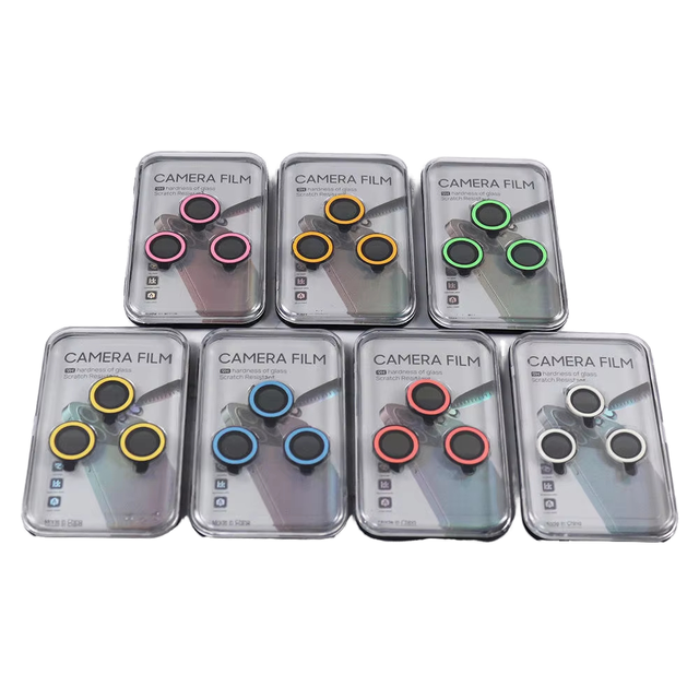 Hot Sale Anti Scratch Colorful Glitter Diamond Camera Lens Protector Film for Iphone Series Lens Protection