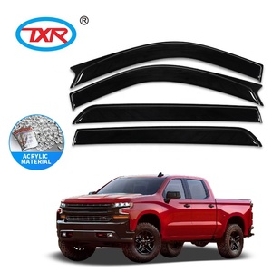 Visière de déflecteur de fenêtre pour Chevrolet <span class=keywords><strong>Silverado</strong></span> GMC Sierra, accessoires extérieurs, noir - Product Image 2