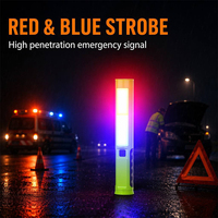 Lámpara de Trabajo LED Delgada de 10H de Duración, 600LM, Recargable Tipo-C, Gancho Magnético, Luz Estroboscópica Roja y Azul, Lámpara de Emergencia, CE RoHS, Venta al Por Mayor
