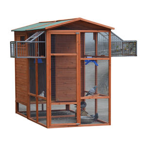 Eleganti grandi gabbie per uccelli eleganti voliere Walk-in per amici piumati sostenibili all'aperto impermeabili per piccioni - Product Image 5