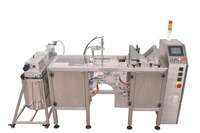 Machine automatique rotative de remplissage et de scellage de sachets préformés pour l'emballage vertical d'huiles alimentaires et de sachets en film