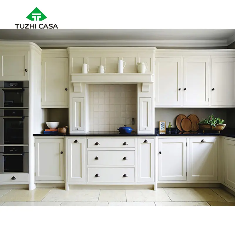 TUZHI CASA 2024 Mini Cozinhas modulares de alto brilho branco, organizador de luxo com baixo design, mini agitador personalizado, armários de cozinha em madeira maciça