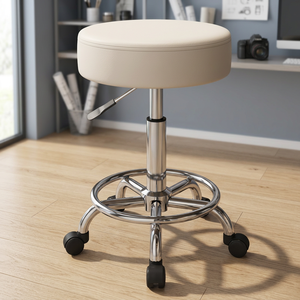 Factory Wholesale Modern Multi-color <b>Leather</b> Customizable Rotating Small Bar Dining <b>Swivel</b> <b>Chairs</b> Metal Frame for Commercial Use - Product Image 4