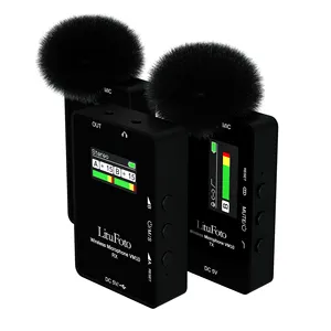 2.4G Wireless Laval ier Mikrofon Noise Cancel ling Microphone Kit 2 Sender mit 1 Empfänger für Live-Kamera-Telefon aufzeichnung