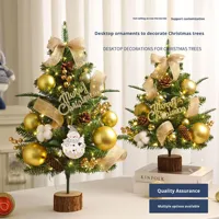 Décoration de Noël, ensemble de mini sapins de Noël de 45/60 cm pour la décoration de la scène de Noël à la maison