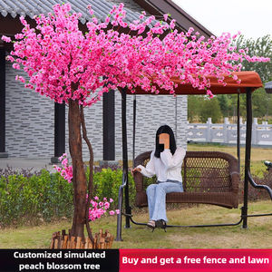 Árbol de Durazno Artificial de Plástico, Árbol de los Deseos, Decoración de Año Nuevo, Planta para Paisajismo Exterior, 1.5-3.5m - Product Image 2