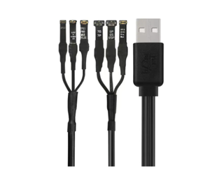 WYLIE cordon d'alimentation 3A 1To2 câble USB avec 6 interfaces prise en charge pour <span class=keywords><strong>IPHONE</strong></span> 6P à <span class=keywords><strong>11</strong></span> 12 13 14 <span class=keywords><strong>PRO</strong></span> MAX câble d'alimentation - Product Image 2