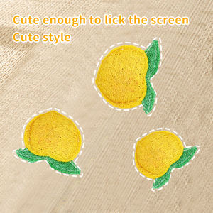 Jouet pour chat en forme de gourde éponge, style dessin animé pêche, pour le nettoyage des dents, l'entraînement et le plaisir autonome apaisant, fournitures naturelles pour animaux de compagnie - Product Image 3