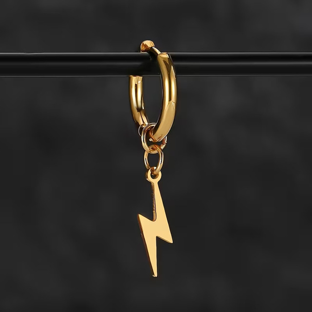 Trendy Lightning Bolt Stud Earrings for Women, Minimalist Korean Style Tiny Ear Jewelry, Personalized Dainty Accessories 2026