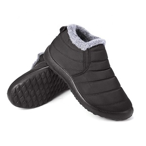 Fodera impermeabile in pelliccia ispessita caldi stivali da neve stivali invernali alla caviglia scarpe per <span class=keywords><strong>uomo</strong></span> donna - Product Image 1