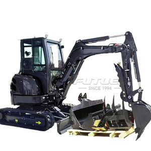 Mini-excavatrices avec moteur japonais, livraison gratuite, excavatrice agricole multifonction, couleurs personnalisables, excavatrice de 3 tonnes - Product Image 1